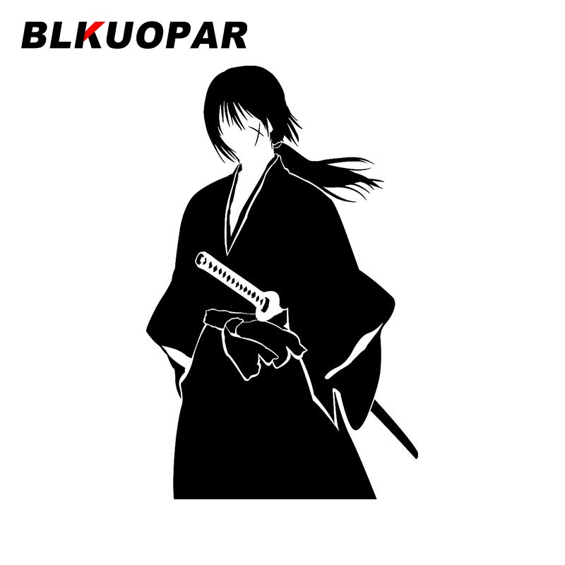 Blkuopar Rurouni Himura Kenshin Anime Silhouette Car Sticker Graphics Personality Decal Bumper 