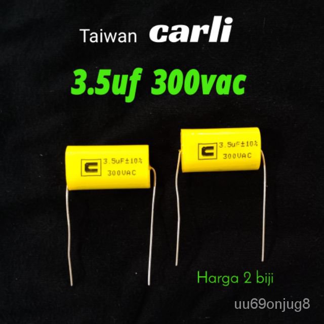 2 Biji 3.5uf 300vac Capacitor ceiling fan kipas siling pcb board alpha