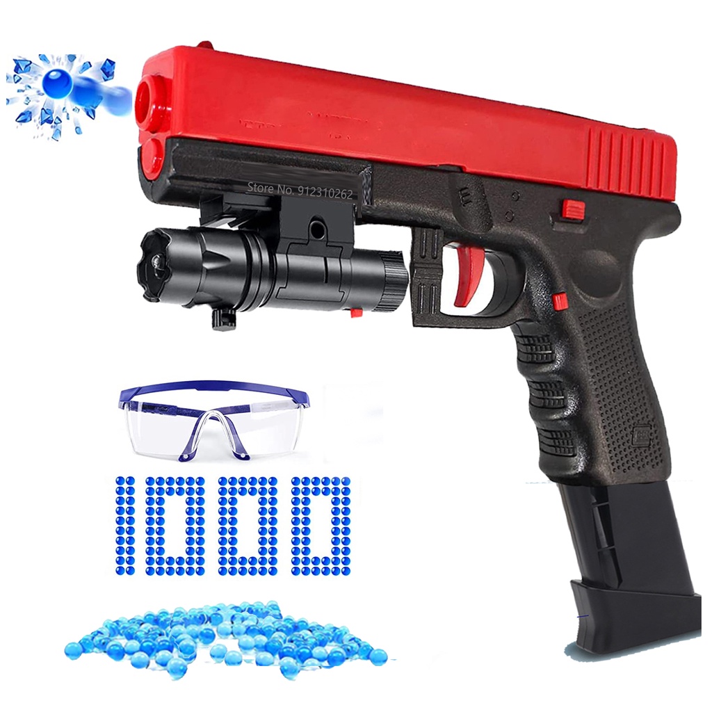 JM X2 Electric Glock Toy Gun Automatic Gel Blaster Splatter Ball Outdoor Sports Shooting