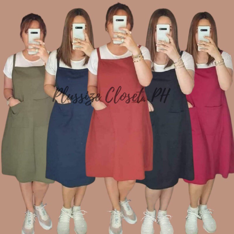 Plus Size Jumper Dress With Inner xl-4xl (plussizecloset.ph) | Shopee ...