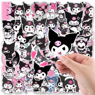 50pcs Creative Cute Kawaii Kuromi My Melody Stickers Keroppi