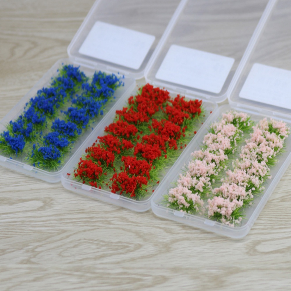 SelfAdhesive Static Grass Tufts Model Flower Model Railroad Layout DIY