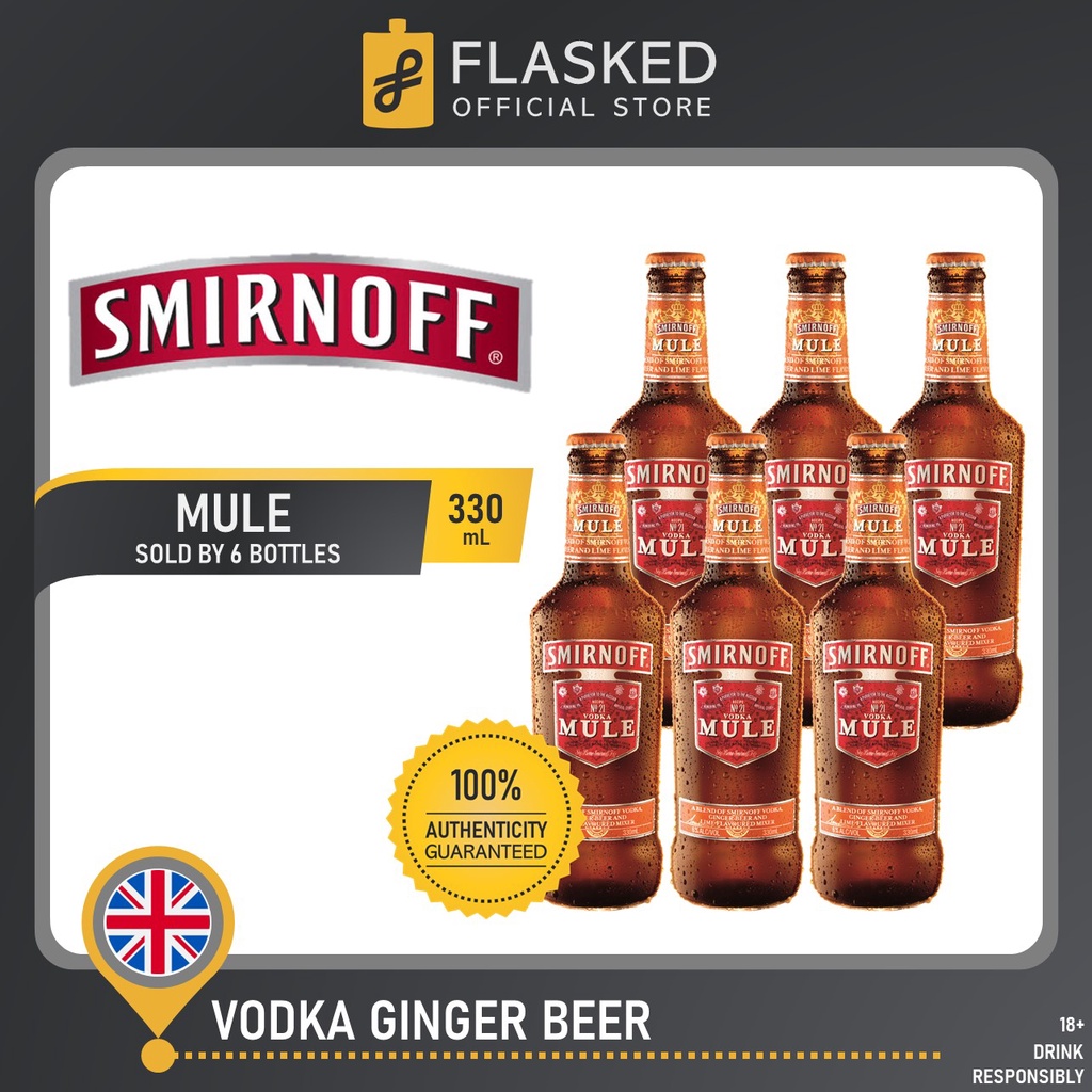 Smirnoff Mule Vodka Ginger Beer 330mL 6 Bottles Shopee Philippines