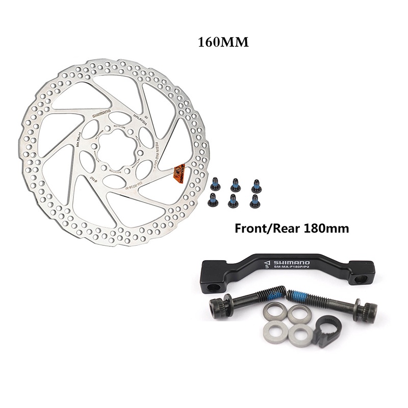 SHIMANO RT56 Rotor 160 Mm Disc Brake Rotors 180mm Adapter Mtb Road Bike