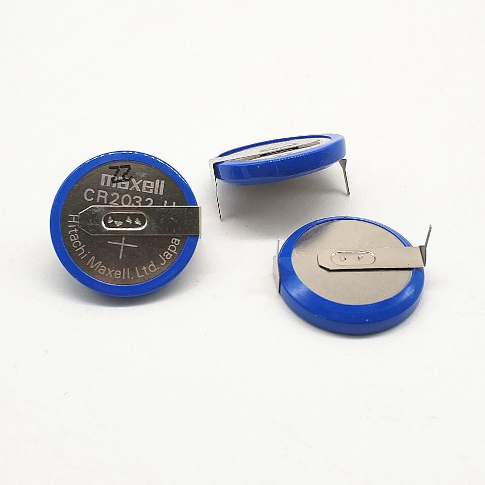 Original maxell CR2032H Button High Capacity 3V with Soldering Pin ...