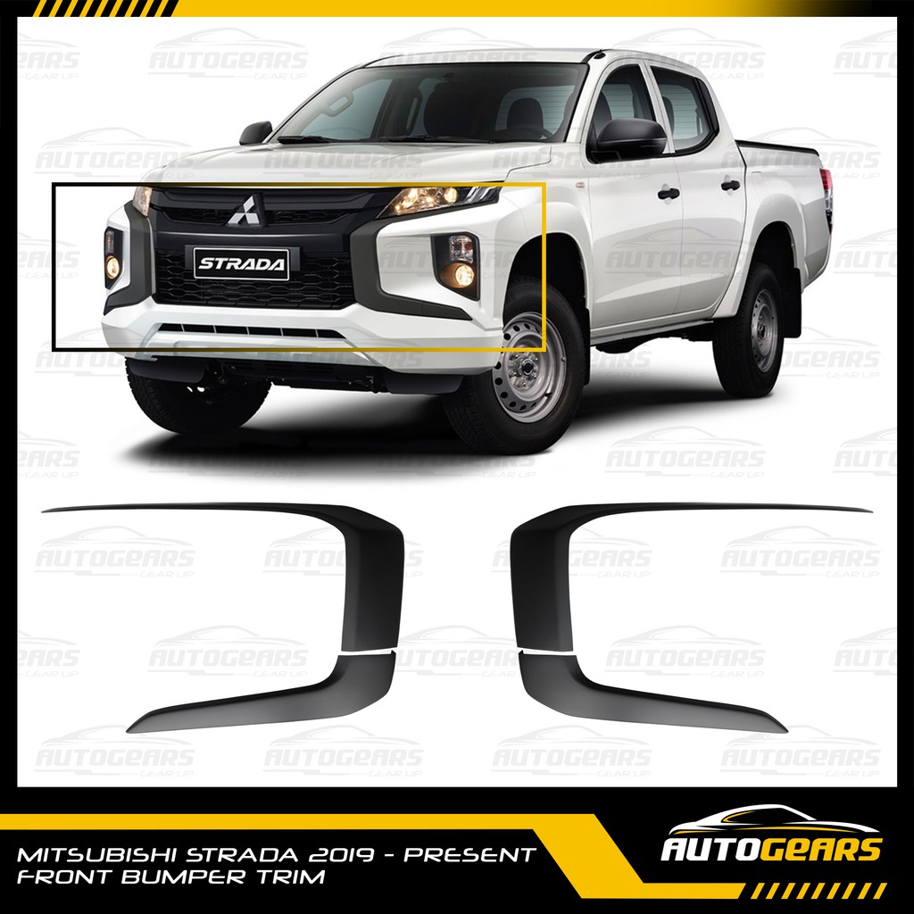 Mitsubishi Strada (2019 - 2023) Front Bumper Trim | Shopee Philippines