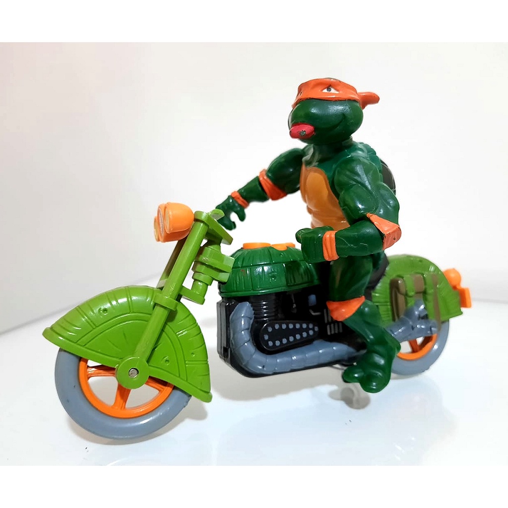 LOT Sale : Vintage TMNT Michaelangelo bike motorcyle Teenage Mutant ...