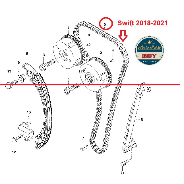 TIMING Belt Suzuki Swift 20182021 CHAIN (1276158M00) Shopee Philippines
