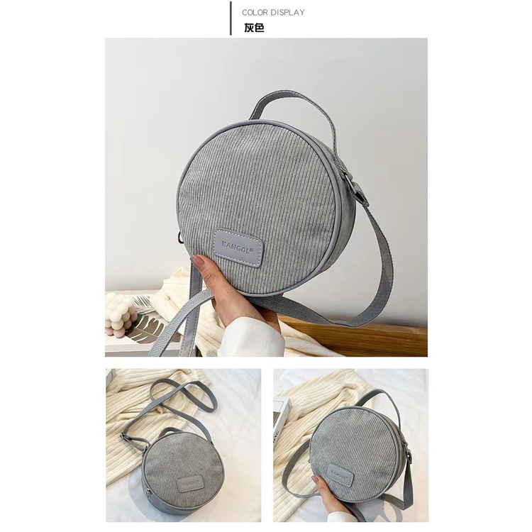 Yvon 3015 New arrivel Filament Fabric Round Shape Sling bags for Women