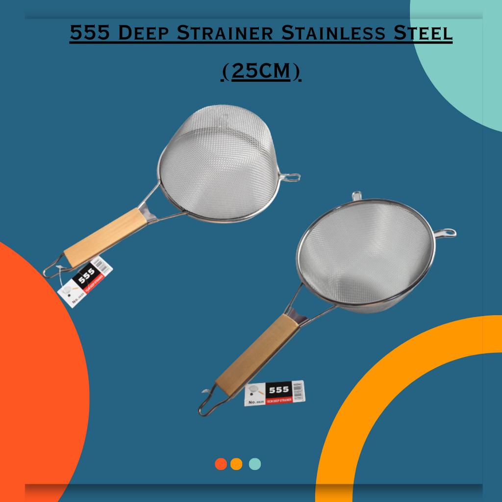 555 Deep Strainer Stainless Steel 25cm Shopee Philippines