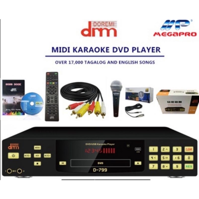 megapro-doremi-drm-d-799-midi-dvd-karaoke-player-shopee-philippines