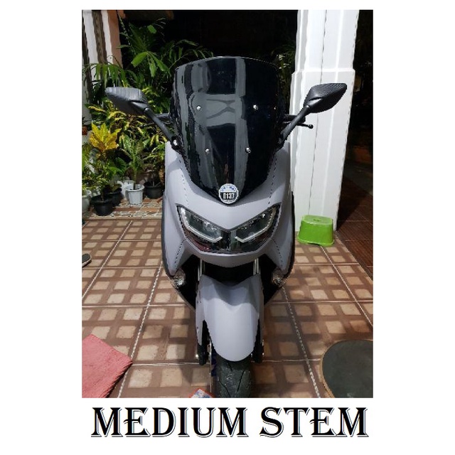 Nmax V2 V1 Medium Stem Side mirror with R25 Bracket for windshield