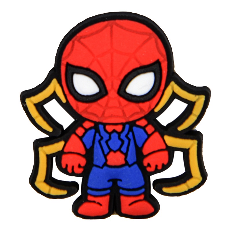 Marvel Spiderman boy jibbitz Crocs Pins for shoes bags High quality 