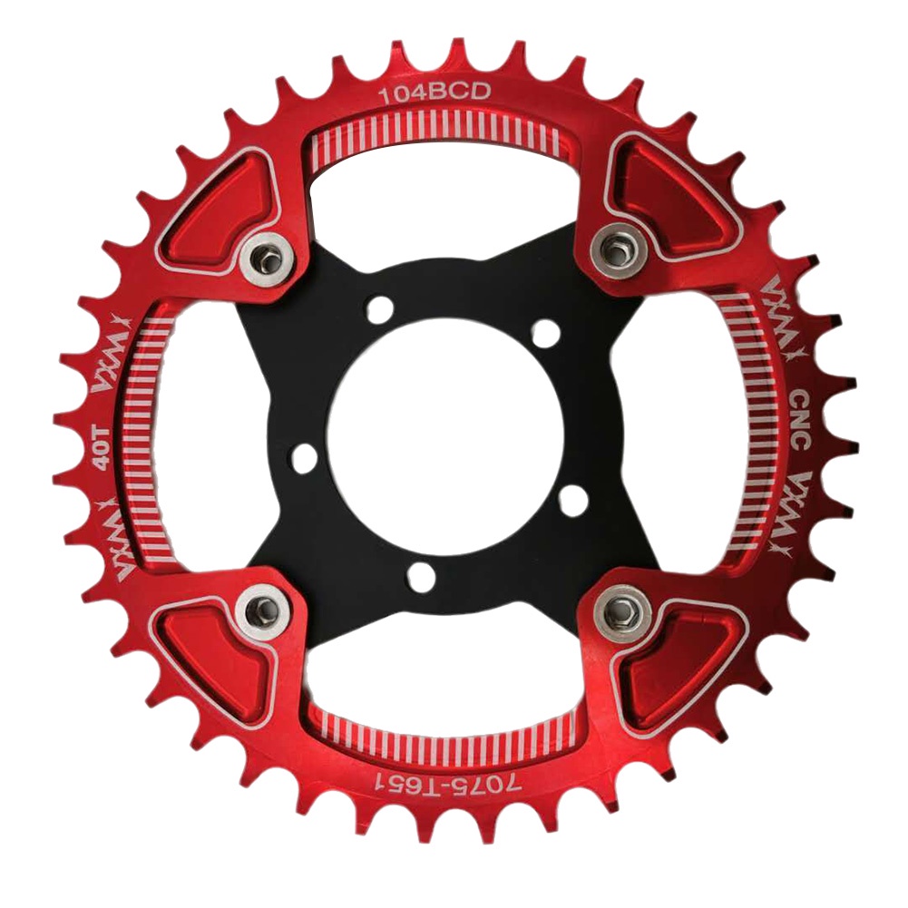 Plateau 42 Dents Pour Moteur Bafang BBS01/BBS02 - Décalage 18,5 Mm, Alu CNC 6061, Pour Transmission 10 Vitesses - 12