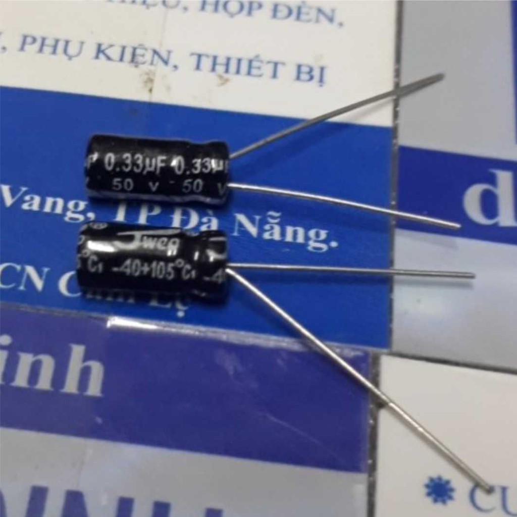 Capacitor, Polarized Capacitor 0.33uf 50V (50 Capacitors) KDE1779 ...