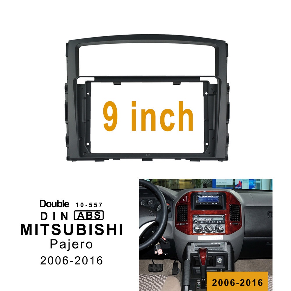 Car Radio Fascia For 2006-2016 Mitsubishi Pajero Montero 9 Inch Frame ...