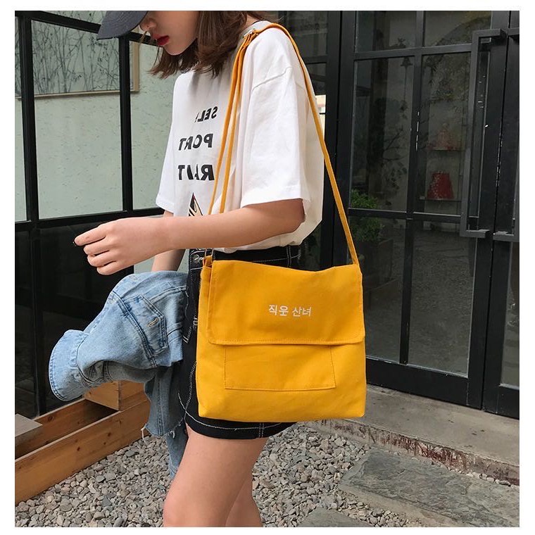 Canvas bag shoulder best sale