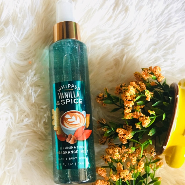 COD Bath Body Works Whipped Vanilla Spice Shimmer Mist