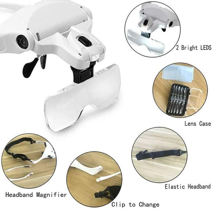 DENTAL LOUPE/EYE GLASSES BRACKET/HEAD BAND INTERCHANGEABLE MAGNIFIER ...