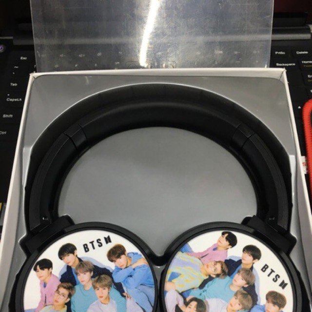 headset with mic BTS HEADPHONE Wired Earphones With Mic Shopee