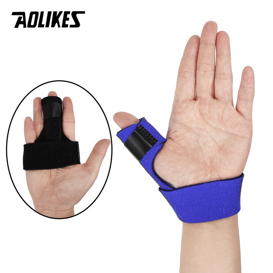 Trigger Finger Splint Brace - Middle, Pinky, Pointer, Ring And Thumb  Support - Palm Strap Included - Straighten Curved Or Broken Fingers -  Adjustable