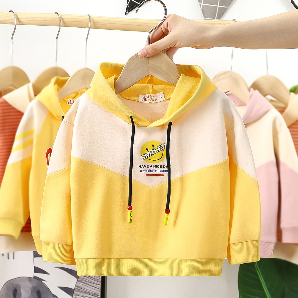 Smile Hoodies For Kids Autumn Clothing Toddler Boy Girl Long Sleeve Tops Sweater Casual Sports Baby Clothes Pullover Hoodie Shopee Philippines