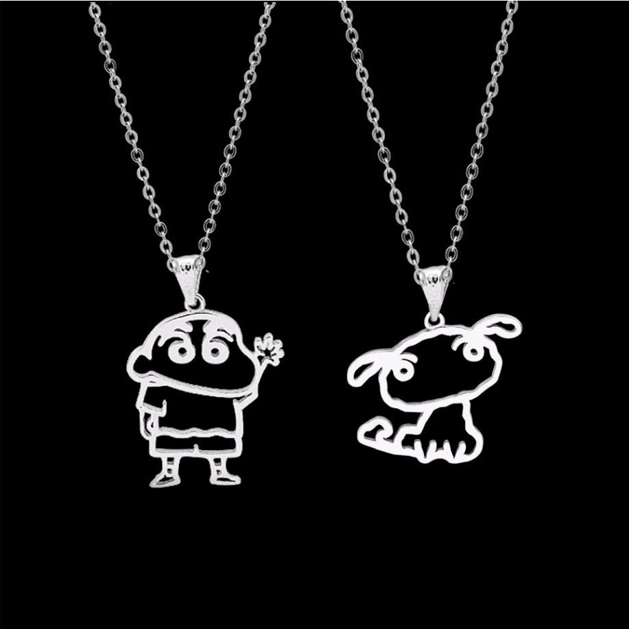 Crayon ShinChan Cartoon Necklace Female Student Necklace Men Couple Girlfriend Necklace Light