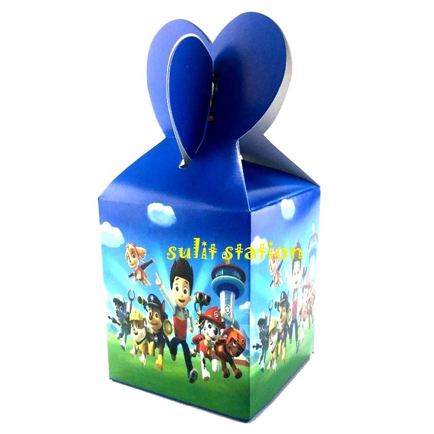 12pcs POLICE DOG PARTY CANDY LOOT BOX BAG GIVEAWAYS SOUVENIRS FAVOR ...