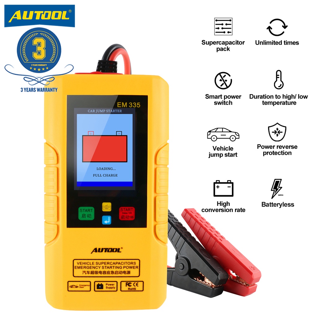 AUTOOL 12V Car Battery Starter Auto Portable Emergency Super Capacitor