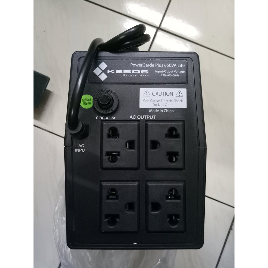 Kebos PowerGarde Plus 650va Lite UPS | Shopee Philippines