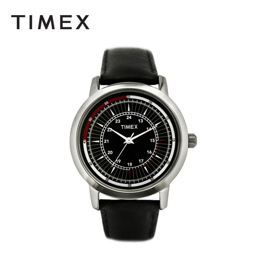 Timex tw00zr112 store leather analog