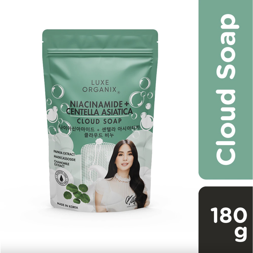 Luxe Organix Niacinamide + Centella Asiatica Calming Cloud Soap 180g