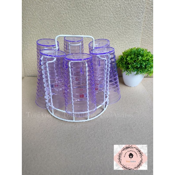 Thick Glass Rack Cup Holder Mug Stand Organizer | Shopee Philippines