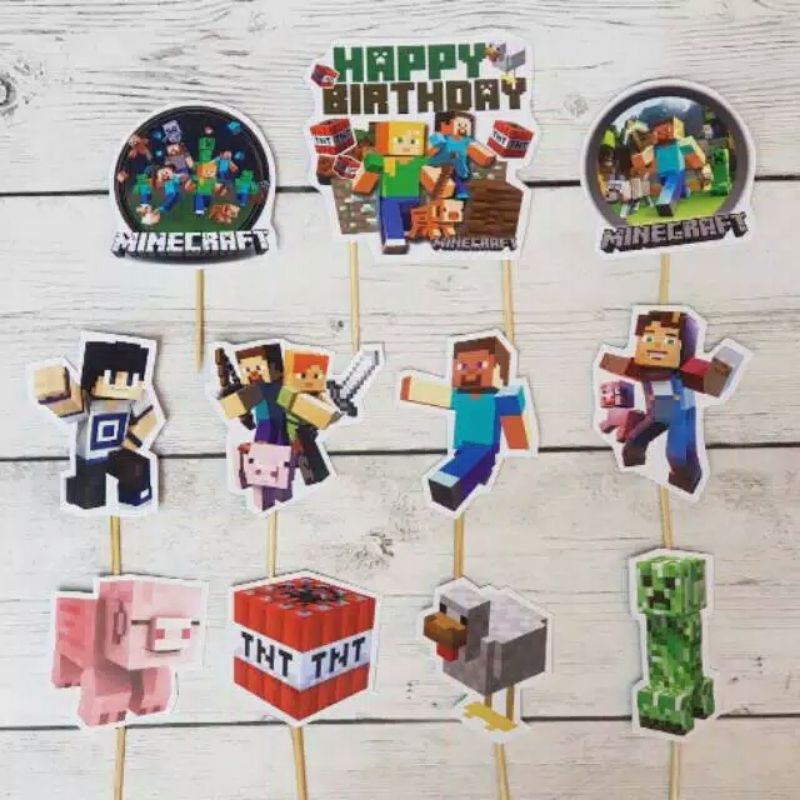 Cake topper toper cake skewer decoration tumpeng rice cake birthday ...