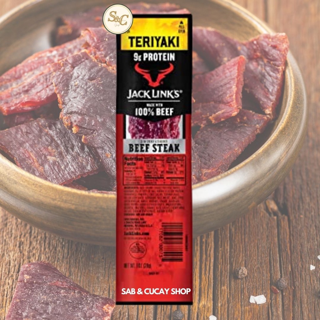 JACK LINK'S SLIM JIM BEEF JERKY STICKS STEAK AND STICKS WITH CHEESE