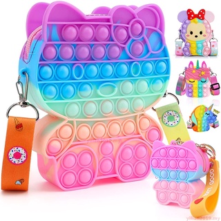 Pop Purse Fidgets For Girls, Pop Shoulder Bag Push Bubble