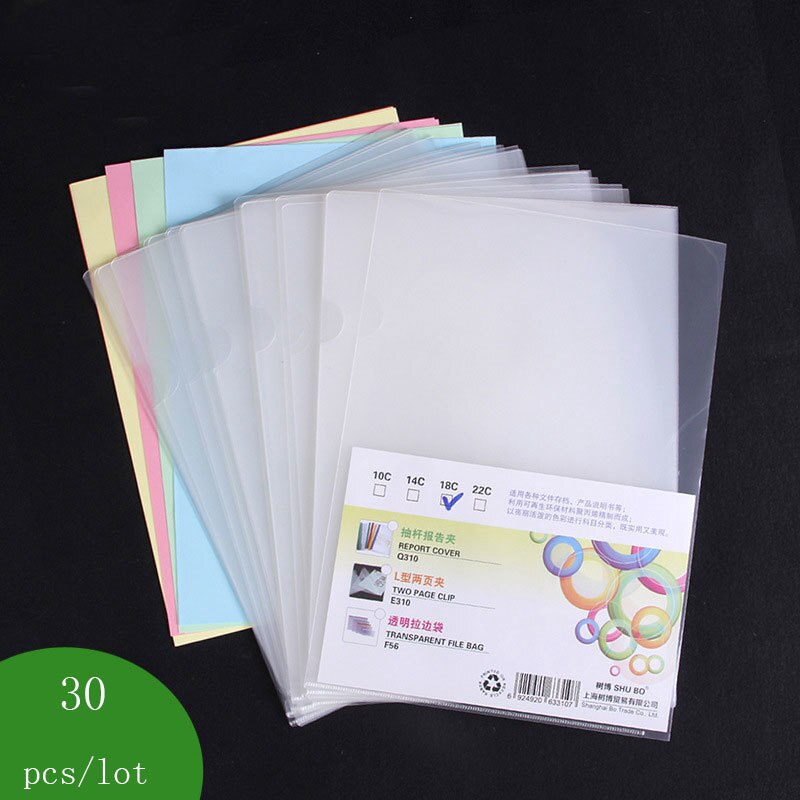 Clear Folder 1 PC Thicken Plastic File Bag Office organizers PP ...