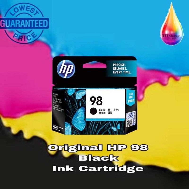 Genuine HP 98 Black ink cartridge NO BOX | Shopee Philippines