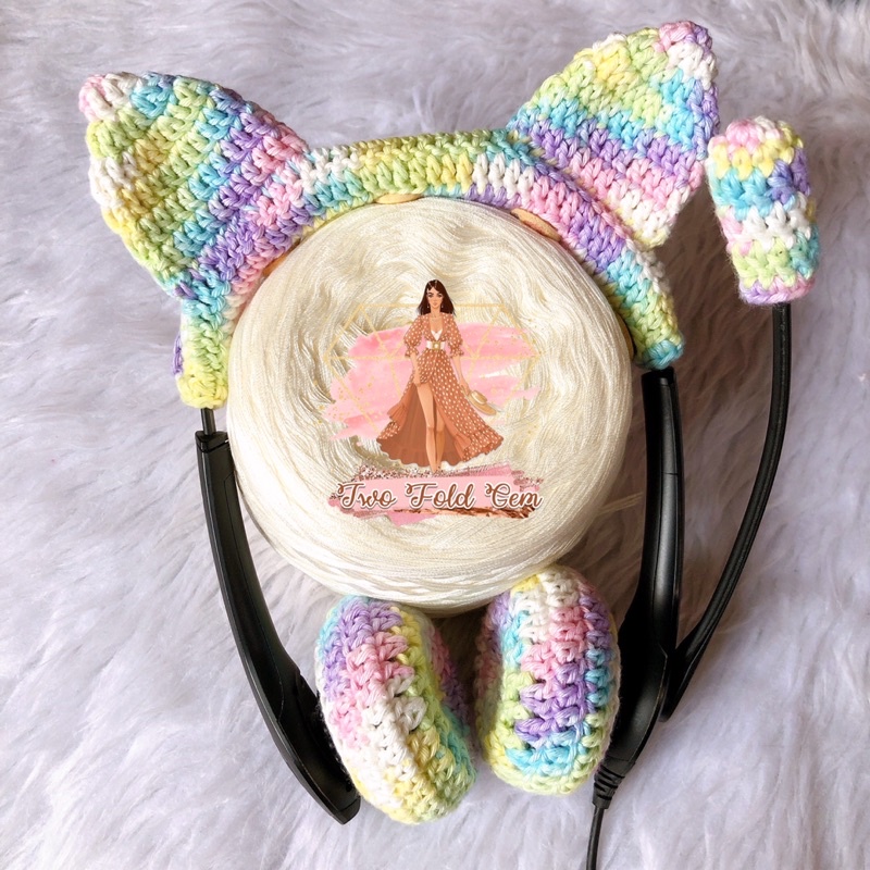 Cat Ears Crochet Headset Cover Shopee Philippines