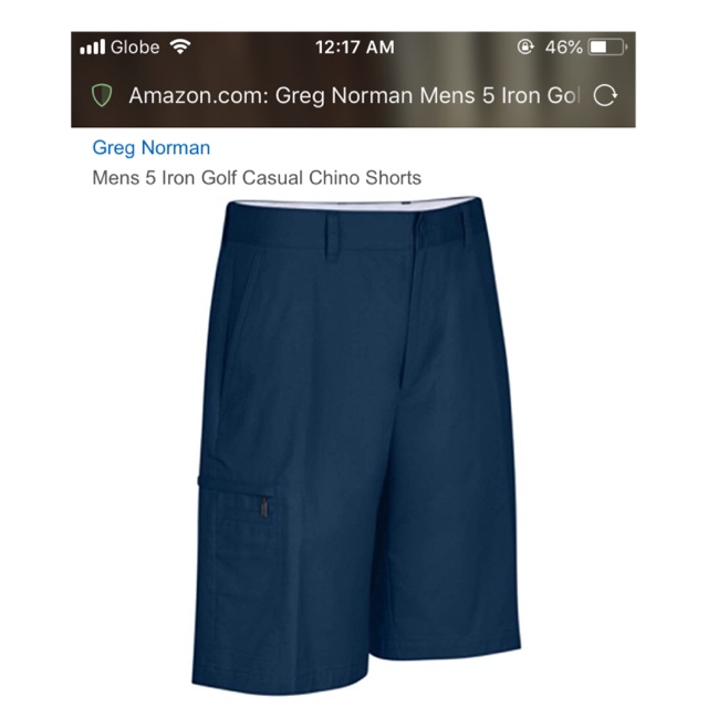 Greg norman store five iron shorts