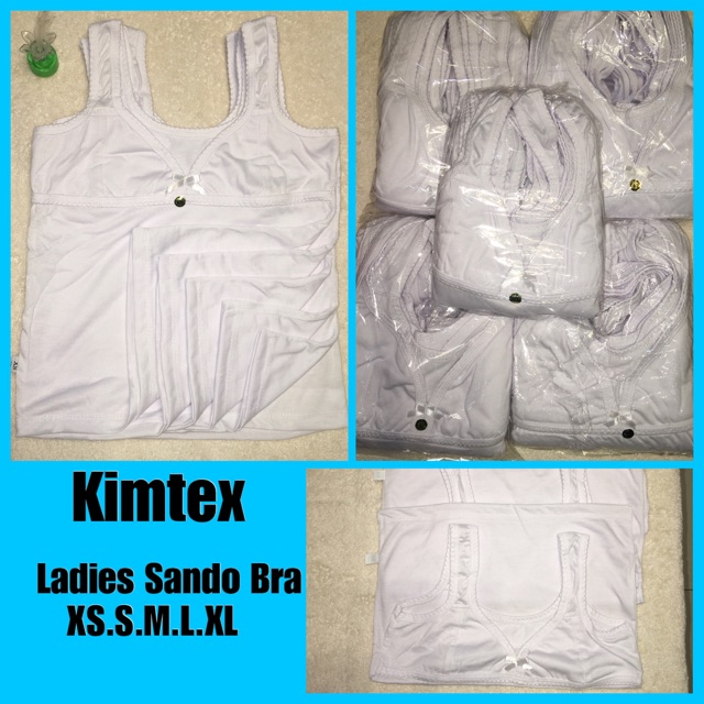 3 pcs. Kimtex Lady Sando Bra [ Sizes XS.S.M.L.XL ]