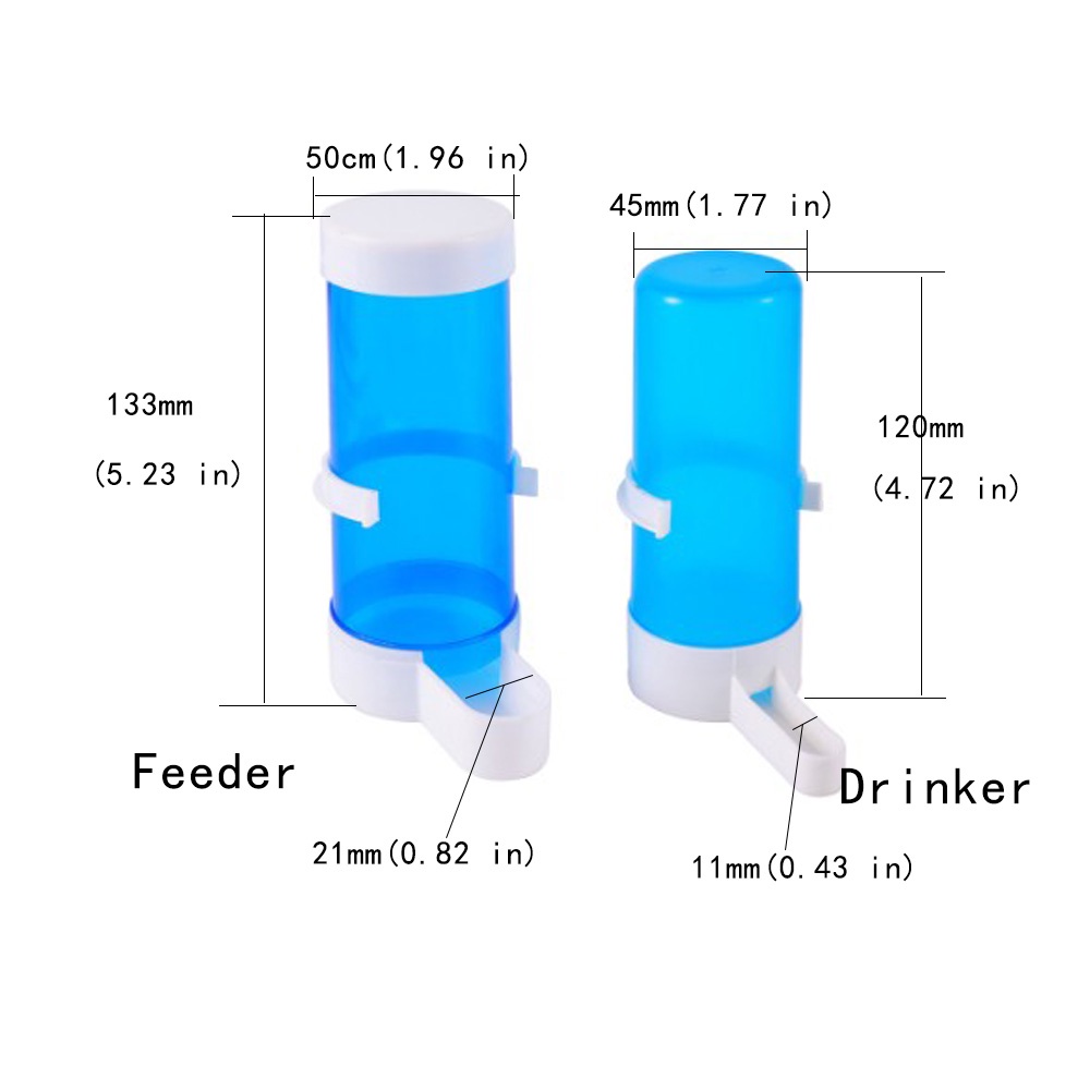 Birds Automatic Drinker/Feeder Bird Cage Accessories Parrot Feeding