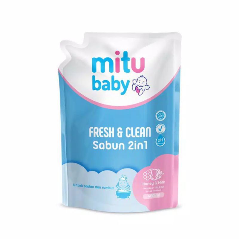 Refill Mitu Baby Bath Soap 2in1 400ml Shopee Philippines