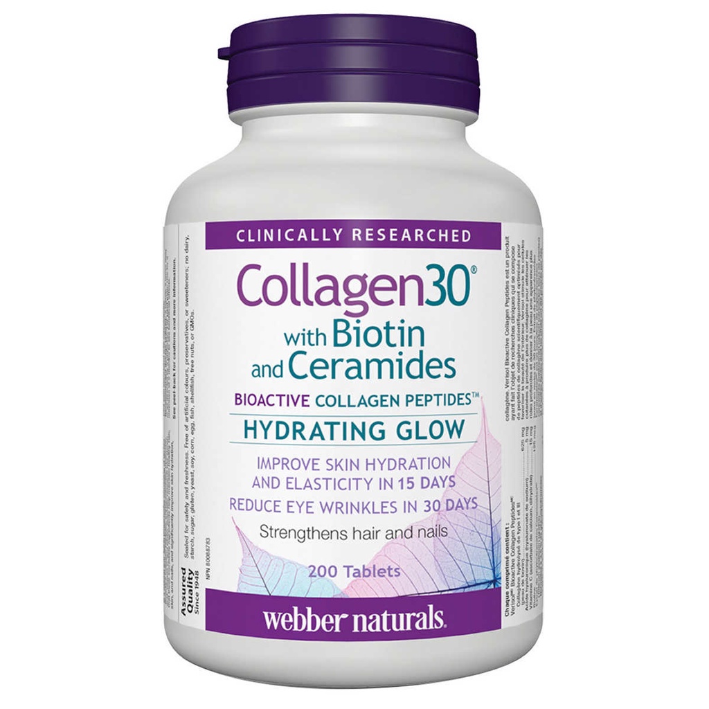 Webber Naturals Collagen 30 With Biotin And Ceramides Hydrating Glow 200