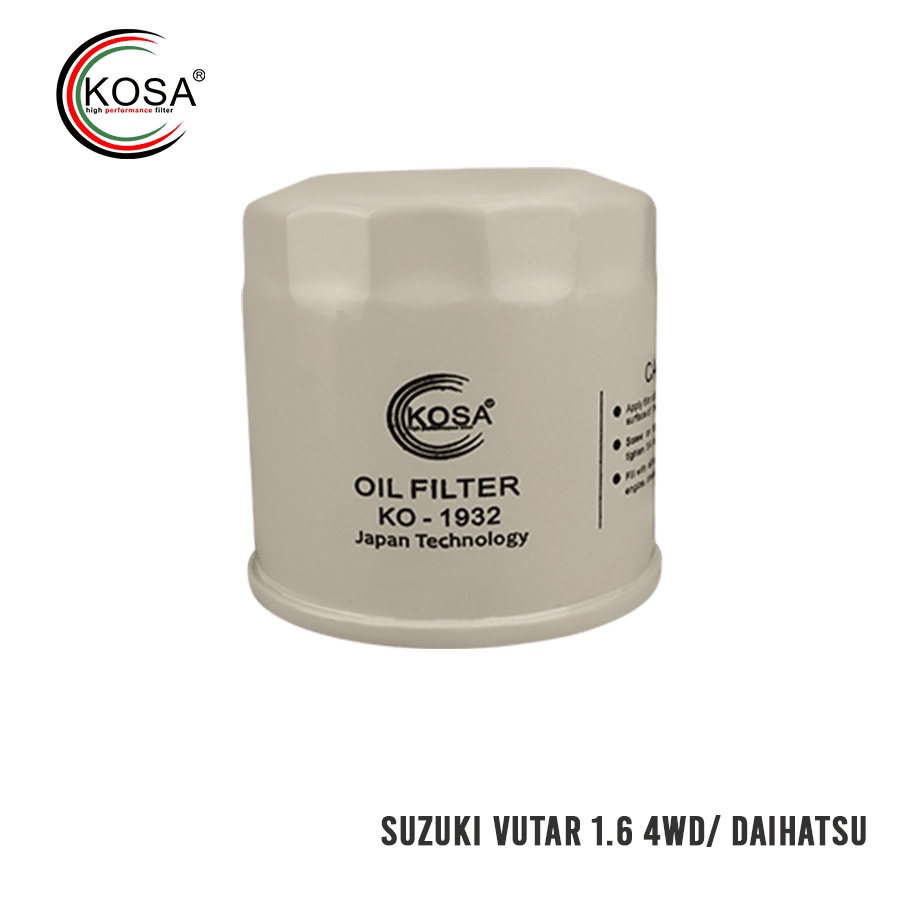 Suzuki Vitara 16 4wd Ertiga Swift Apv Toyota Wigo Rush Avanza C 932 Kosa Oil Filter Ko 1932 9098