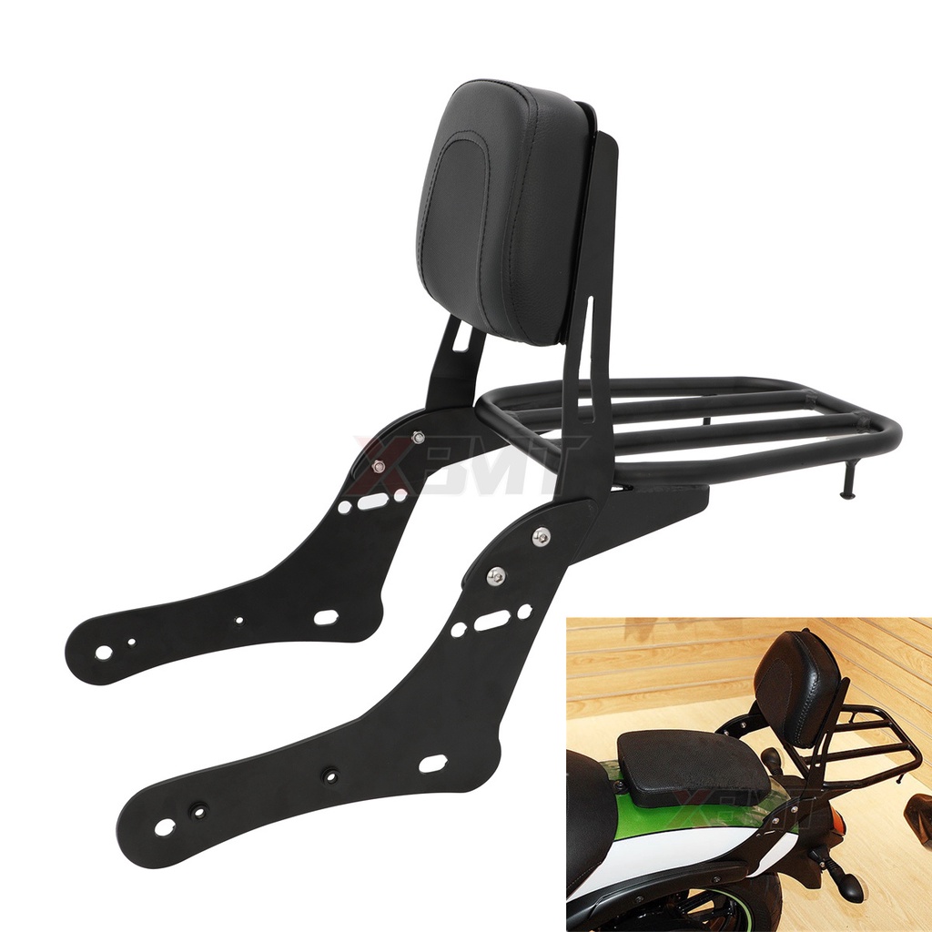 Motorcycle Backrest Sissy Bar Luggage Rack For Kawasaki Vulcan 650 S ...