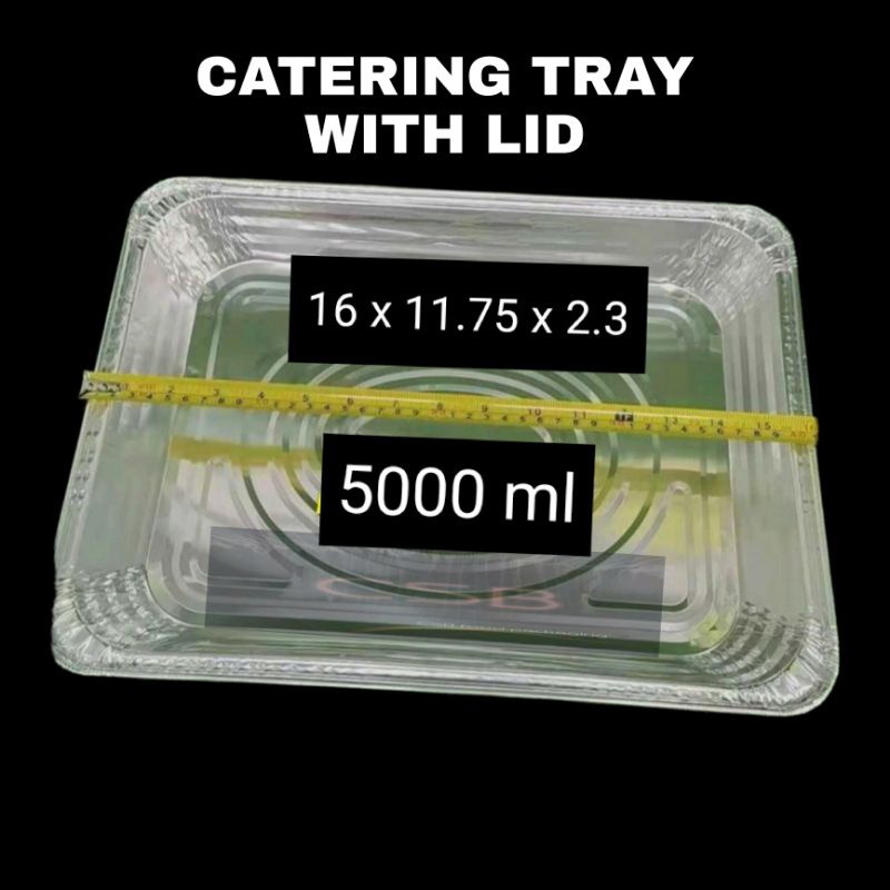 Aluminum Foil Tray With Lid Catering Tray / Big tray / Party Tray ...