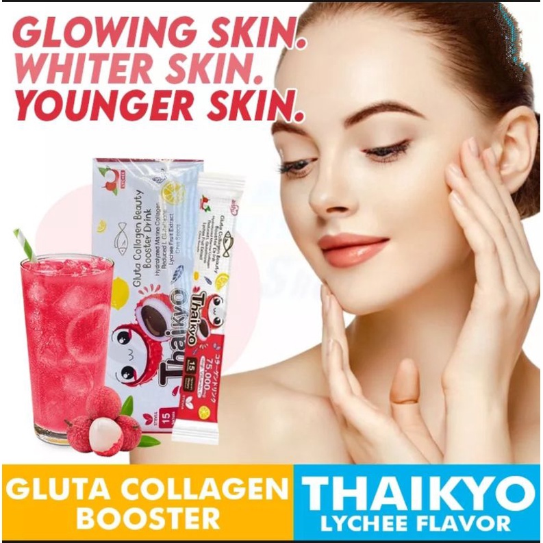 Aishi Japan Thaikyo Lychee Whitening Gluta Collagen Beauty Booster ...