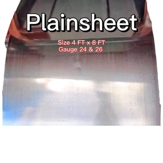 G.I Plain Sheet Linso 1 whole Sheet 4 FT x 8 FT Gauge 24 & 26 | Shopee ...