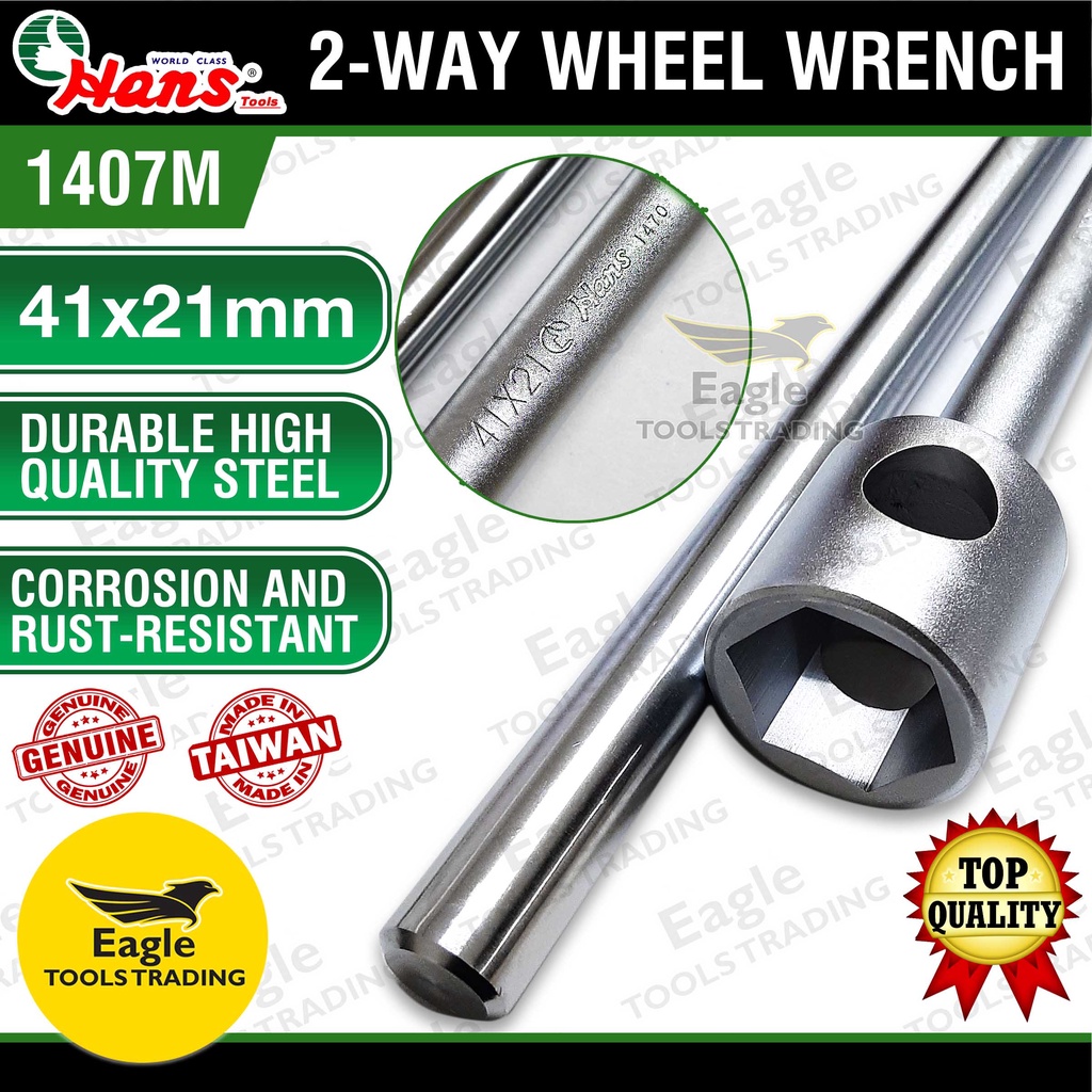 T&E Tools TW1014 Dual Truck Wheel Wrench - 41mm X 21mm Square Drive